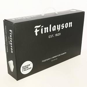 Подушка с эффектом памяти 50х30х10/7см Finlayson. Плотность 550гр/м2. Чехол 60%полиэстер 40%вискоза. Наполнитель 100%пенополиуретан. PB-F-MF-NP 000000000001205693