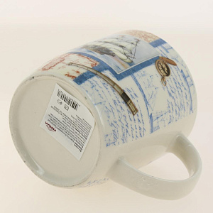 Кружка 350мл КОРАЛЛ New bone Транспорт бочка низкая фарфор 000000000001196865