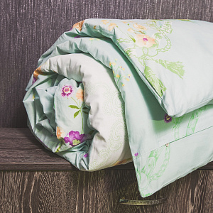 Комплект постельного белья 1,5спальное DE'NASTIA Сатин Новелла 70x70см-2шт C010416 000000000001123887