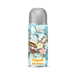 Синтетический спрей Серебристый для новогоднего декорирования 5,2х17х5,2см 82804 000000000001201836