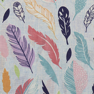 Комплект постельного белья 2-спальный ЛЮБОВЬ И ЖИЗНЬ Перья простынь180х215см пододеяльник215х175см наволочки70х70см-2шт белый бязь хлопок 000000000001204729