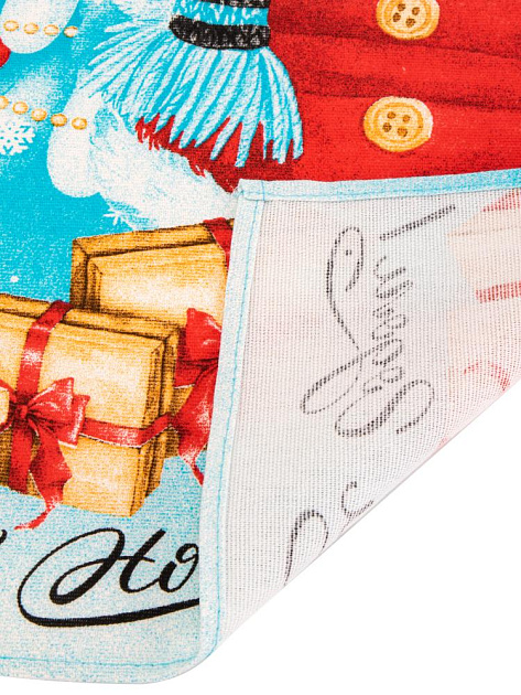 Полотенце кухонное 35х60см Новый год 150гр в ассортименте рогожка хлопок 000000000001229038