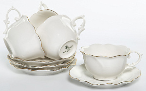 Набор чайный 8 предметов (чашка 220мл-4шт/блюдце-4шт) BALSFORD БЕАТРИЧЕ фарфор 000000000001212784