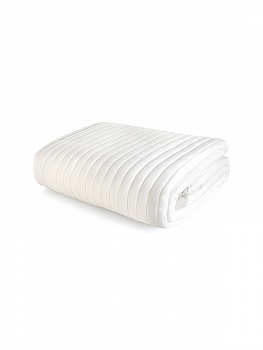 Покрывало 150x205см DE'NASTIA Structure строчка белый полиэстер 000000000001228402