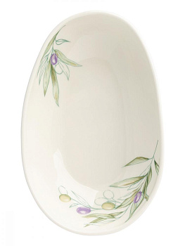 Тарелка суповая 400мл DE'NASTIA Оливки фарфор 000000000001217742