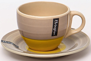 Пара чайная 220мл/блюдце ELRINGTON АЭРОГРАФ Сиеста керамика 000000000001195480