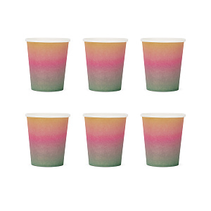 Набор стаканов одноразовых 6шт Rainbow 000000000001222136