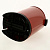 Урна для мусора 6л красный корпус чёрная вставка система SOFT CLOSE плавное опускание крышки PRIMANOVA M-E41-04-06 000000000001201711