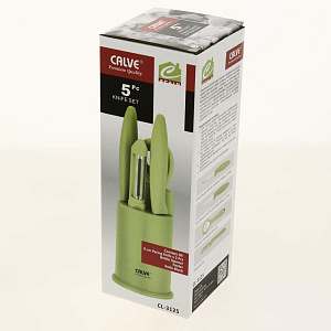 Набор ножей 5 предметов CALVE с подставкой нержавеющая сталь 000000000001110018