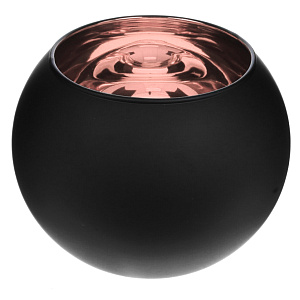 Подсвечник декоративный "Сircle" стекло 5,5х5,5см черный/золото R011268 000000000001200386