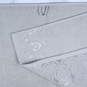 Полотенце махровое 70х130см DINA ME Итальянский бордюр серое плотность 480гр/м 100%хлопок 000000000001210321