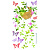 Стикеры Цветы и бабочки Room Decoration 000000000001127345