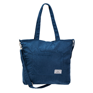 Сумка женская 34x34х7см индиго вельвет/полиэстер 000000000001221757