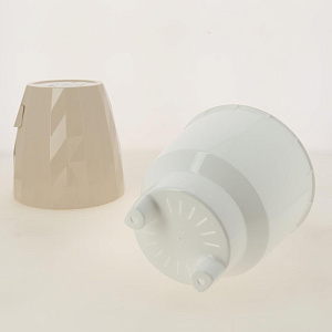 Кашпо со вставкой Соло RUBY 3л цвет Пудровый артикул КШ-6455 пластик 000000000001194630