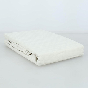 Пододеяльник 145х210см DE'NASTIA бежевый сатин-клетка хлопок100% 000000000001208206