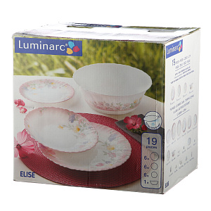 Столовый набор Elise Luminarc, 19 предметов 000000000001061146