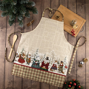 Фартук "Этель" Winter holidays 60х70см, 100% хлопок, саржа 190гр/м2 5215713 000000000001202374