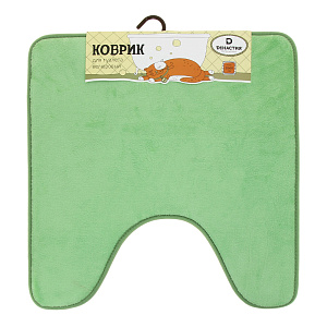 Коврик для туалета DE'NASTIA 50х50см memory зеленый M111140 000000000001167695