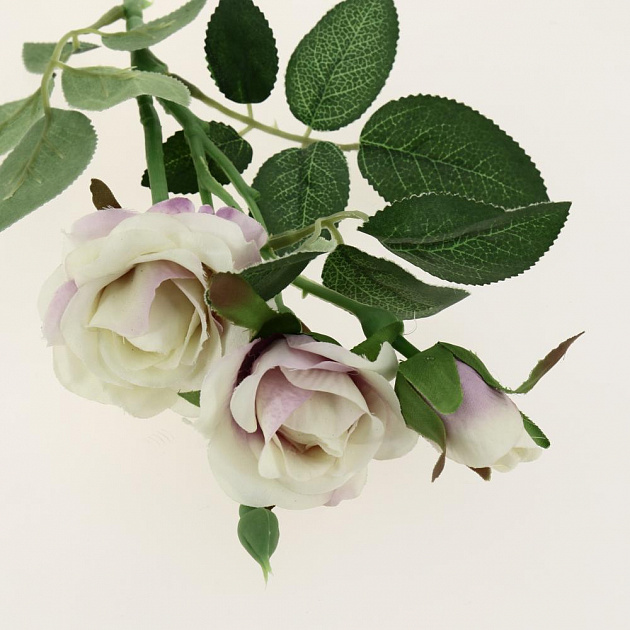 Цветок искусственный "Роза куст" 40см R010736 000000000001197145