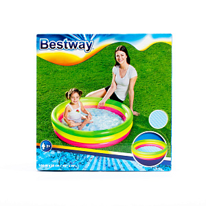 Бассейн надувной 102х25см BESTWAY для детей старше 2 лет 000000000001088823