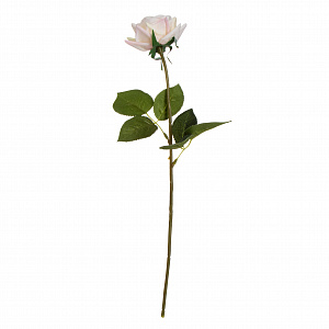 Цветок искусственный Роза Real Touch 42,5см персиковая 000000000001218366