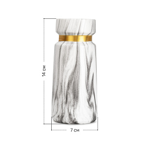 Ваза 21см Мрамор керамика 000000000001220747