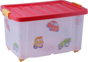 Ящик на роликах с крышкой Junior Moto Plast-team, 60л 000000000001017147