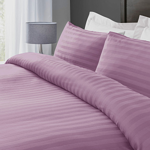 Комплект постельного белья 2сп 70х70см-2шт LUCKY темная слива страйп-сатин хлопок 000000000001218099