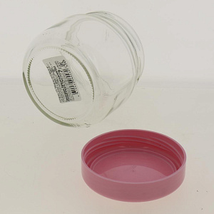 Банка для хранения 350 мл розовая крышка 120-13101 000000000001182802