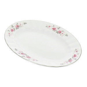 Блюдо овальное 26см Серая роза LUISA1317 Oval26 000000000001136101