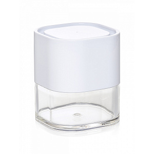 Cтакан для ватных дисков 7,5x8,7см DE'NASTIA STABLE W пластик/акрил 000000000001224736