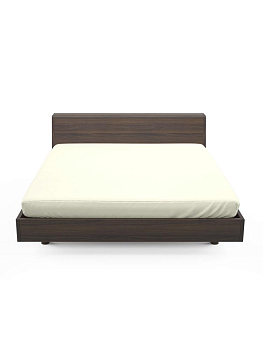 Простыня трикотажная на резинке 180х200х25см FORA белый хлопок 100% 000000000001225322