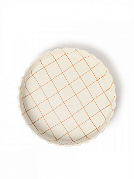 Форма для выпечки DE'NASTIA lattice 27,5x4,5см 1,7л коричневый керамика 000000000001231355