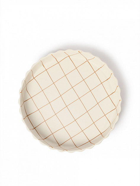 Форма для выпечки DE'NASTIA lattice 27,5x4,5см 1,7л коричневый керамика 000000000001231355