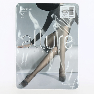 Колготки женские 70ден nero3 ALLURE Лацерта классические с усиленной верхней частью и укрепленным мыском 83%полиамид 17%эластан 000000000001201627