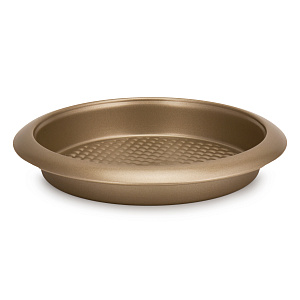 Форма для выпечки 27x4,5см LUCKY Золотые Грани круглая 0,5мм сталь 000000000001217829