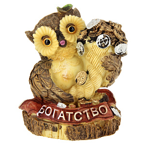 Декоративная фигурка Сова Богатство, 7.5 см 000000000001154370