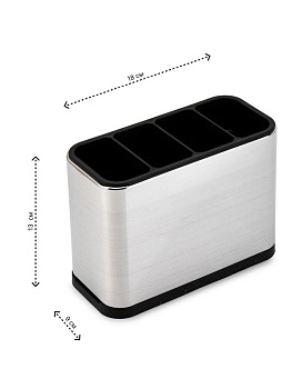Подставка для столовых приборов 18х9х13см пластик 000000000001228330
