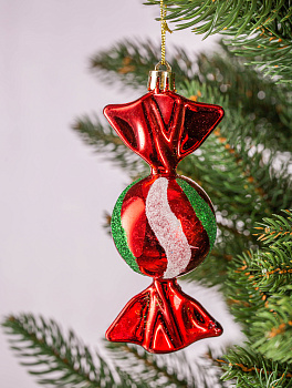 Декоративное украшение Конфетка круглая 12см 2шт MANDARIN пластик 000000000001209389