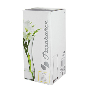 FLORA Ваза для цветов 24см PASABAHCE стекло 43737 000000000001100338