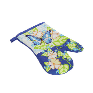 Набор прихватка и рукавица Бабочка Мультидом, хлопок, 2 предмета 000000000001126844