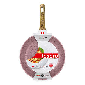 Сковорода 26см НЕВА МЕТАЛЛ ПОСУДА Tesoro Molise Induction розовый алюминий 000000000001221904