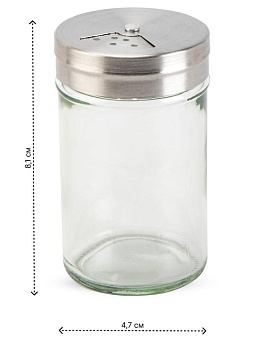 Набор для специй 2 предмета 8,1х4,7см 80мл FORA стекло/нержавеющая сталь 000000000001228449