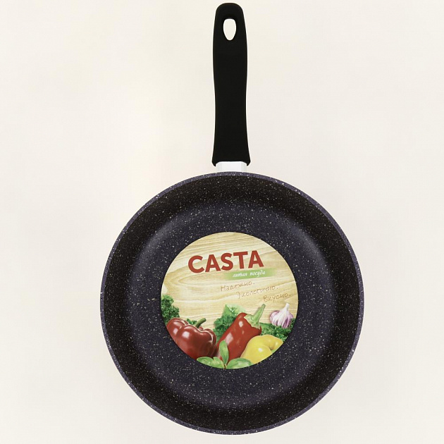 Сковорода 24см CASTA Provence глубокая с усиленным антипригарным покрытием литой алюминий 000000000001203389