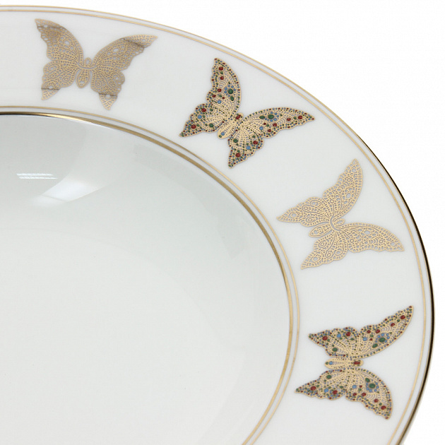 Набор суповых тарелок Butterfly Valentin Yudashkin, 23 см, фарфор, 3 шт. 000000000001164177
