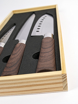 Набор ножей 3шт ПОСУДА ЦЕНТР, нержавеющая сталь, PC05184 000000000001196187