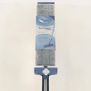 Швабра SOFT TOUCH Roller с роликовым отжимом сталь полипропилен микрофибра 000000000001207332
