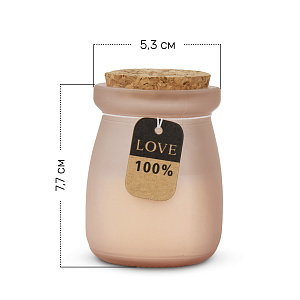Свеча в банке 7,7х5,3см с крышкой 000000000001220768