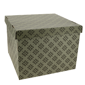 Коробка для хранения 32х32х25см Триумф бурый/бурый 000000000001205099