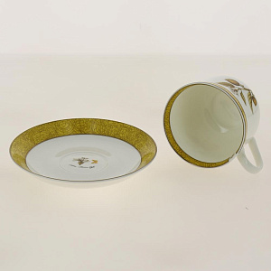 Чайная пара Стейчкол костяной фарфор 480мл, Дыхание Прованса Лимон,КРС-752 000000000001193672